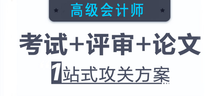 高级会计师 考试+评审+论文 1站式攻关方案